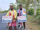 Lakhimpur two youth embark on cycle trip from lakhimpur to guwahati